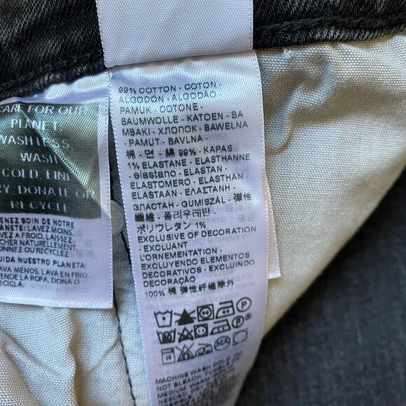 Levi's 501 XX High Rise Straight Leg Jeans Men 33x32 Black Button Fly IRREGULAR - Picture 8 of 15